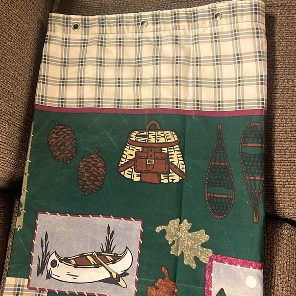 Cabin# themed shower curtain# - Picture 1 of 7
